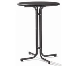 Sieger Sta-tafel Ø 70 Cm. D.grijs Leisteen Decor.