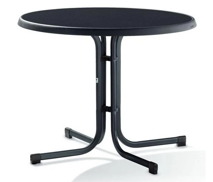 Sieger Tuin-tafel Ø 86 Cm D.grijs Leisteen Decor.