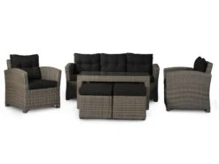 Te Velde Tuinmeubelen San Marino Lounge Dining Set 6 Delig