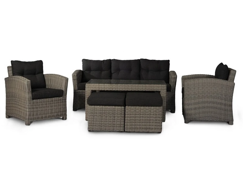 Te Velde Tuinmeubelen San Marino Lounge Dining Set 6 Delig